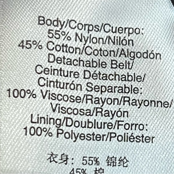 DKNY Metallic Lace Overlay V-Neck Dress With Sheer Sleeves - Picture 14 of 16